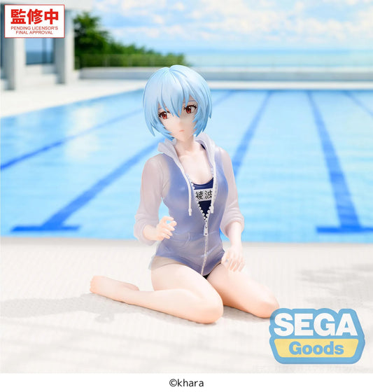 SEGA REI & AYANAMI - EVANGELION REBUILD SCHOOL SWIMSUIT YUMEMIRIZE FIGURA 13 cm