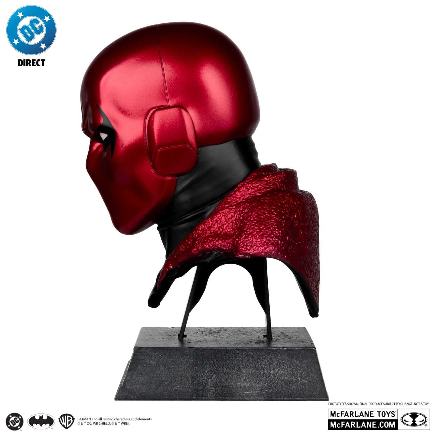 DC DIRECT BATMAN 1:3 COWL PROP REPLICA RED HOOD CHASE