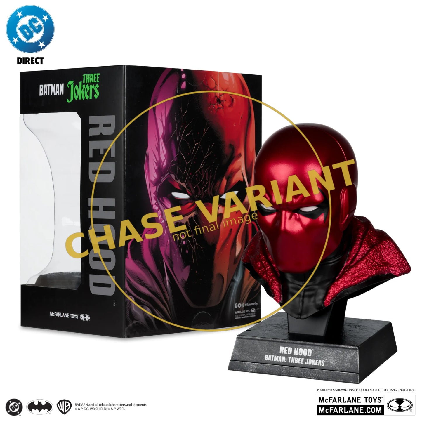 DC DIRECT BATMAN 1:3 COWL PROP REPLICA RED HOOD CHASE