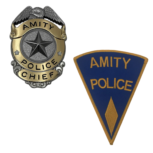 JAWS AMITY ISLAND POLICE CHIEF BADGE/PATCH LTD ED PROP REPLICA