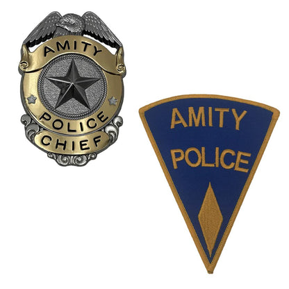 JAWS AMITY ISLAND POLICE CHIEF BADGE/PATCH LTD ED PROP REPLICA