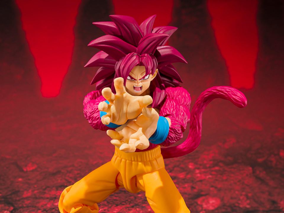 BANDAI - DRAGON BALL DAIMA S.H.FIGUARTS SUPER SAIYAN 4 SON GOKU ACTION FIGURE 14.5 cm
