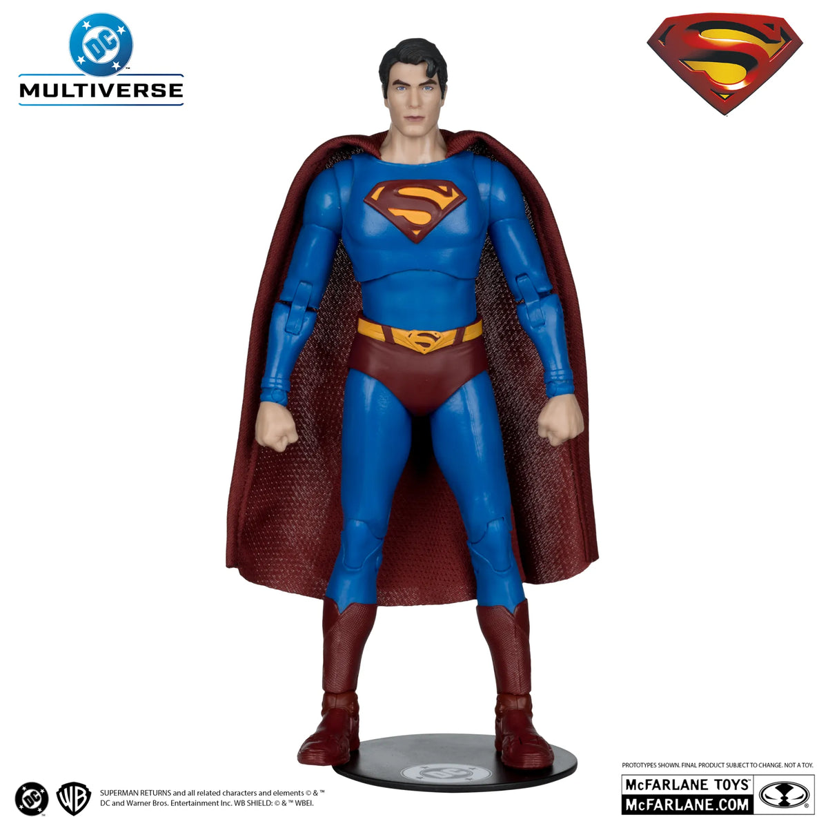 MCFARLANE TOYS 25 SUPERMAN - DC THEATRICAL 7INCH RETURNS 2006 ACTION FIGURE 17 cm
