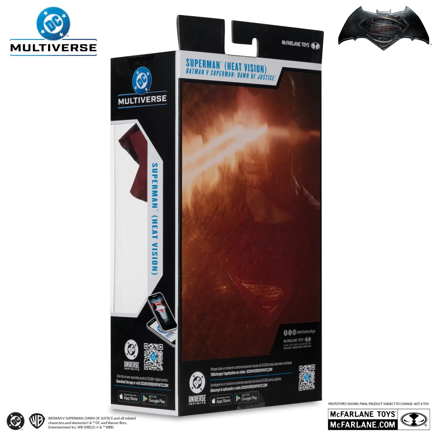 MCFARLANE TOYS 25 SUPERMAN - DC THEATRICAL 7INCH HEAT VISION BVS 2016 ACTION FIGURE 17 cm