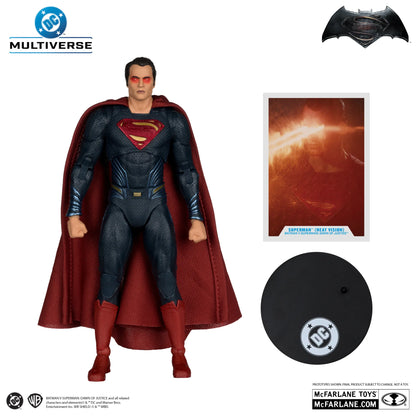 MCFARLANE TOYS 25 SUPERMAN - DC THEATRICAL 7INCH HEAT VISION BVS 2016 ACTION FIGURE 17 cm