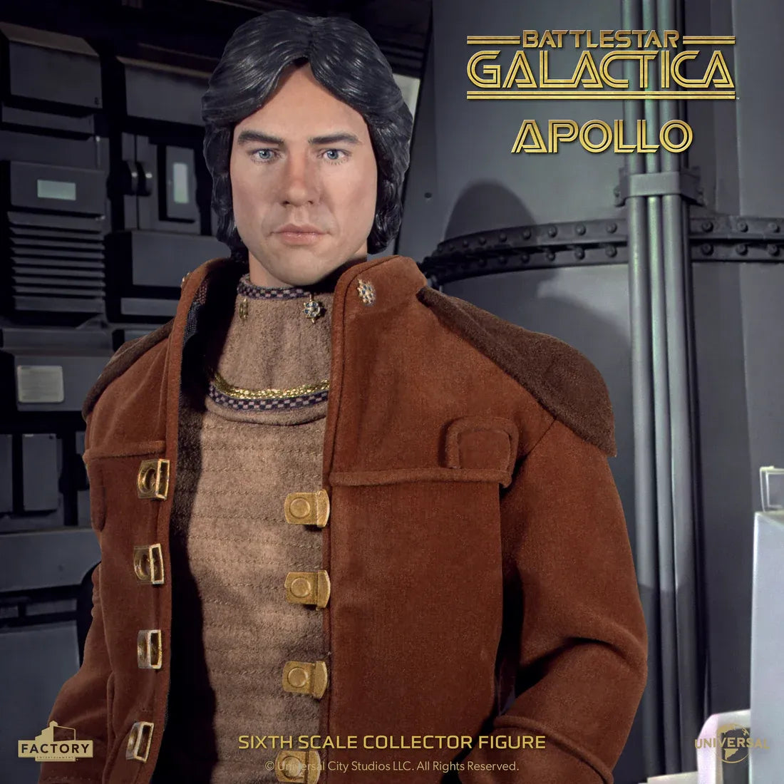 FACTORY ENT BATTLESTAR GALACTICA SCALE CAPTAIN APOLLO 1/6 ACTION FIGURE 30 cm