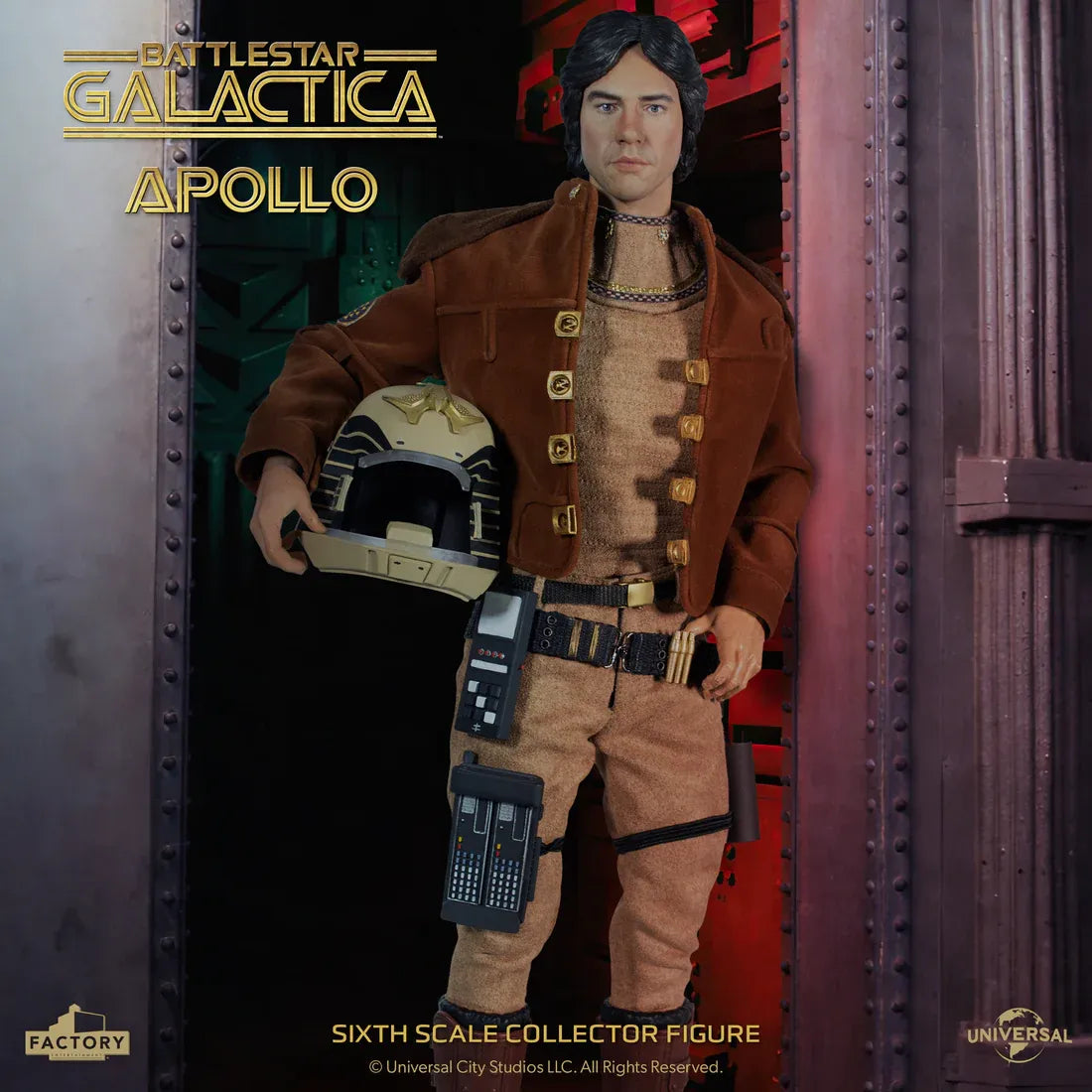 FACTORY ENT BATTLESTAR GALACTICA SCALE CAPTAIN APOLLO 1/6 ACTION FIGURE 30 cm
