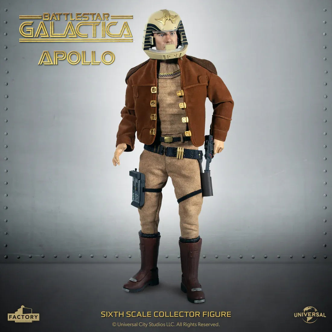 FACTORY ENT BATTLESTAR GALACTICA SCALE CAPTAIN APOLLO 1/6 ACTION FIGURE 30 cm
