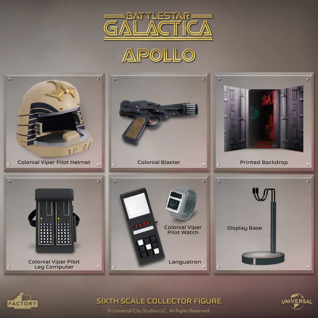 FACTORY ENT BATTLESTAR GALACTICA SCALE CAPTAIN APOLLO 1/6 ACTION FIGURE 30 cm
