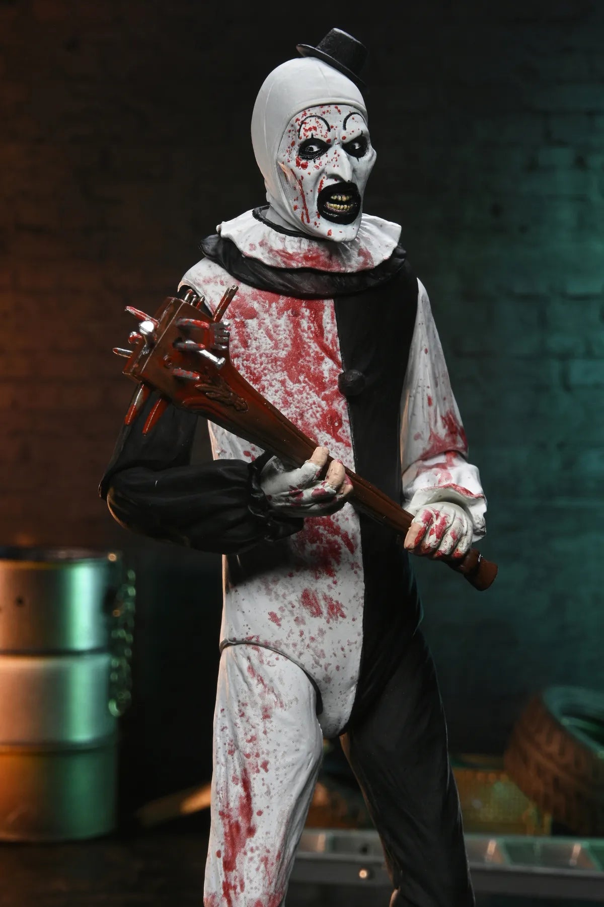 TERRIFIER 2 ART THE CLOWN BLOOD SPLATTERED ULTIMATE AF