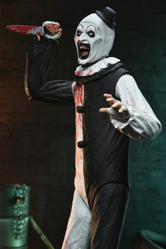 TERRIFIER 2 ART THE CLOWN BLOOD SPLATTERED ULTIMATE AF