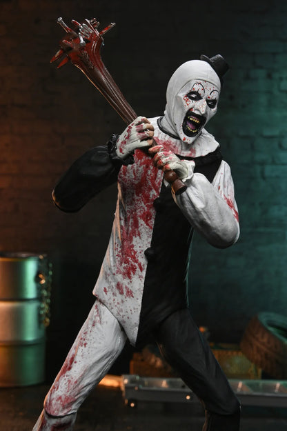TERRIFIER 2 ART THE CLOWN BLOOD SPLATTERED ULTIMATE AF