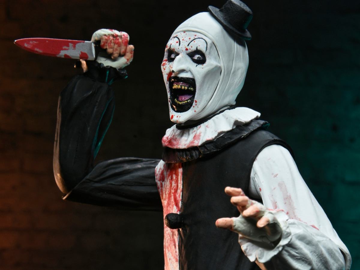 TERRIFIER 2 ART THE CLOWN BLOOD SPLATTERED ULTIMATE AF