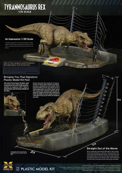 JURASSIC PARK T-REX 1/35 PLASTIC MODEL KIT