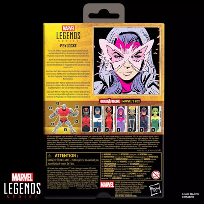 MARVEL LEGENDS BUILDABLE FIGURE SERIES BOX PSYLOCKE ACTION FIGURE