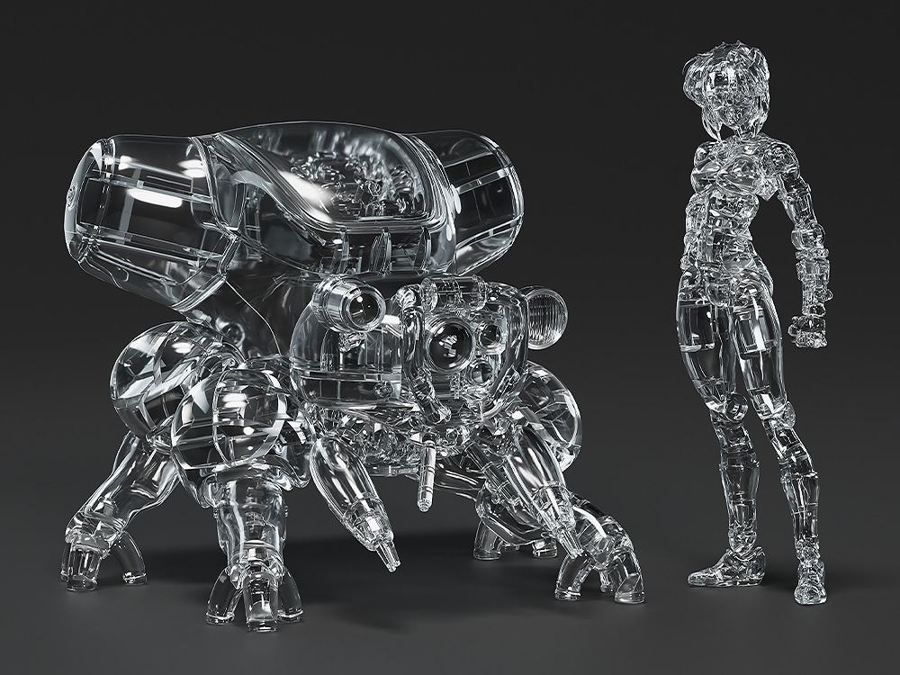 MAX FACTORY GHOST SHELL MANGA MF-96 MOTOKO FUCHIKOMA THERMOPATIC CAMOUFLAGE MK MODEL KIT 8 cm