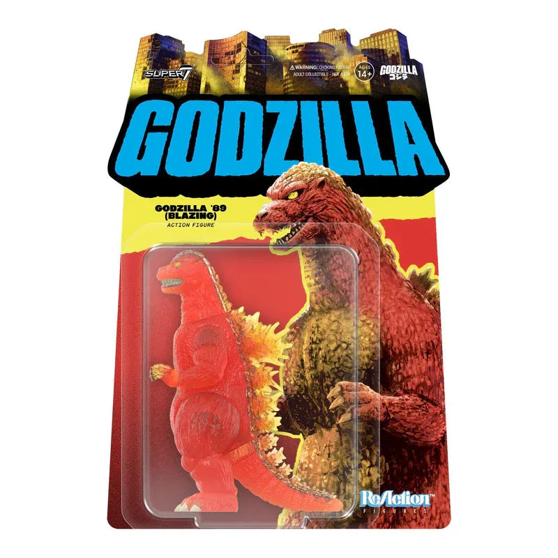 SUPER 7 - GODZILLA TOHO REACTION WAVE 9 GODZILLA 1989 BLAZING ACTION FIGURE 10 cm