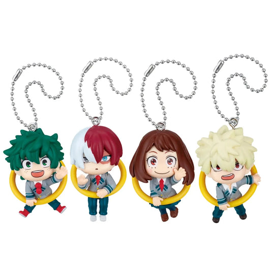 TOMY - MY HERO ACADEMIA TWINCHEES KONNICHI-WA FIGURINE DANGLER DISPLAY (24) MINI FIGURA 5 cm