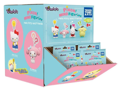 TOMY HELLO KITTY FRIENDS TWINCHEES PIKON! MIND FIGURINE DISPLAY (24) MINI FIGURA 5 cm