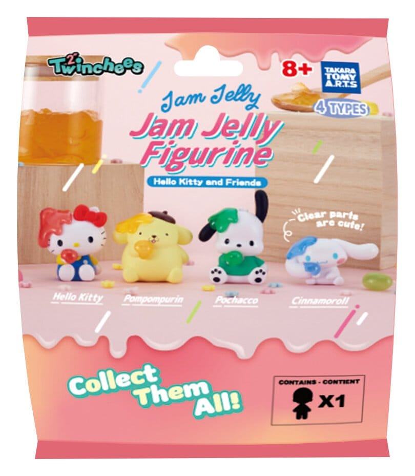 TOMY HELLO KITTY FRIENDS TWINCHEES JAM JELLY FIGURINE DISPLAY (24) MINI FIGURA 5 cm