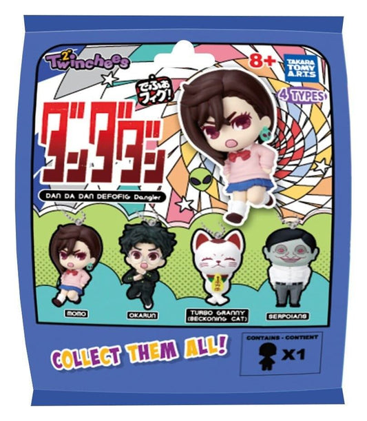 TOMY DAN DA DAN TWINCHEES DEFOFIG FIGURINE DANGLER DISPLAY (24) MINI FIGURA 5 cm