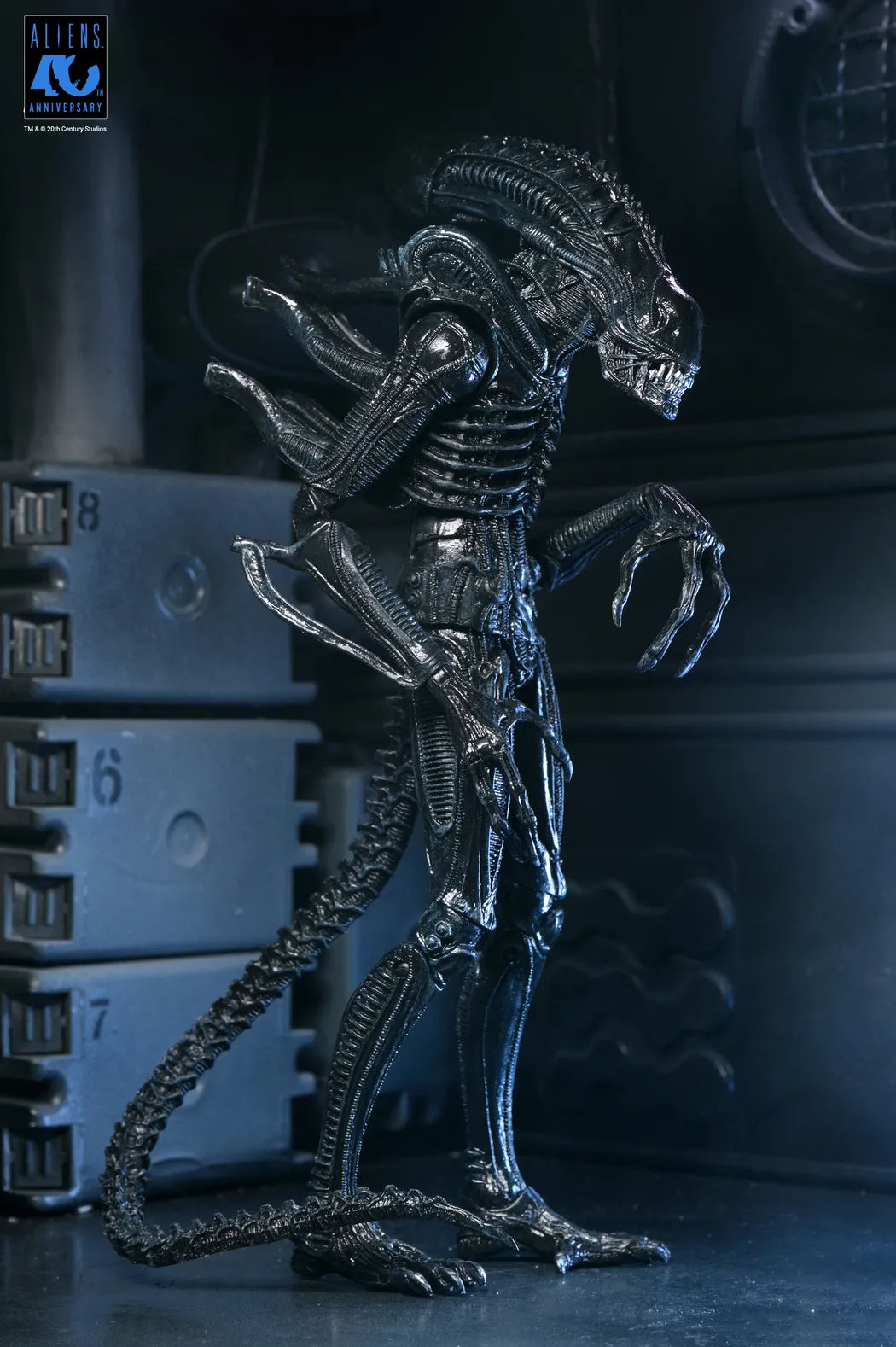 NECA ALIENS 40TH ANNIVERSARY WARRIOR XENOMORPH BLACK ULTIMATE AF ACTION FIGURE 23 cm