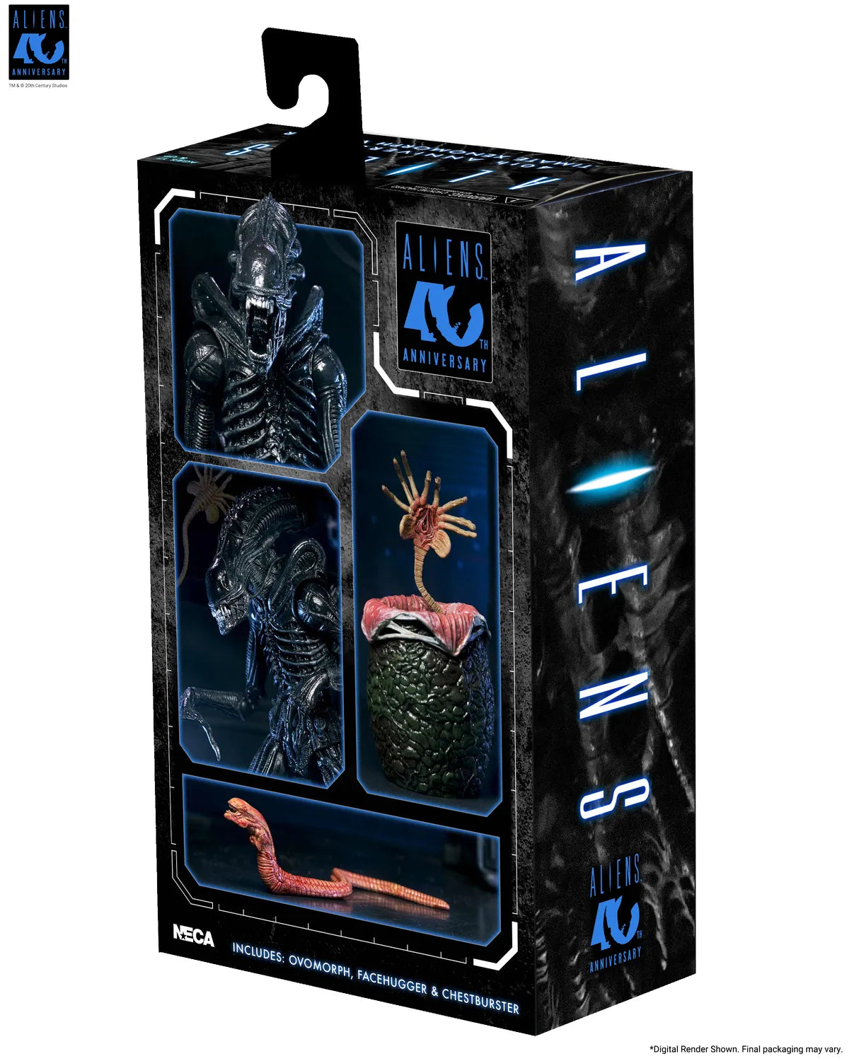 NECA ALIENS 40TH ANNIVERSARY WARRIOR XENOMORPH BLACK ULTIMATE AF ACTION FIGURE 23 cm