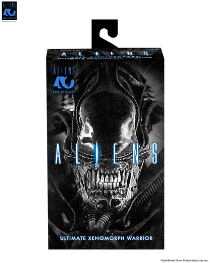 NECA ALIENS 40TH ANNIVERSARY WARRIOR XENOMORPH BLACK ULTIMATE AF ACTION FIGURE 23 cm