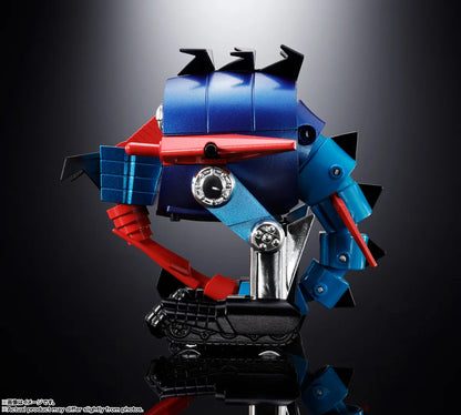 BANDAI GAIKING DAIKUMARYU & GAIKING CHOGOKIN ACTION FIGURE DAIKUMARYU: 20cm. GAIKING: 7cm