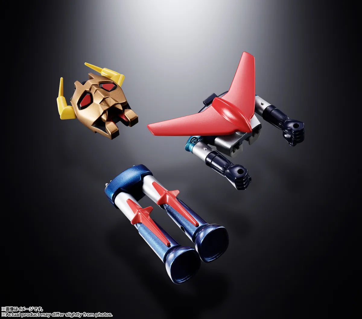 BANDAI GAIKING DAIKUMARYU & GAIKING CHOGOKIN ACTION FIGURE DAIKUMARYU: 20cm. GAIKING: 7cm