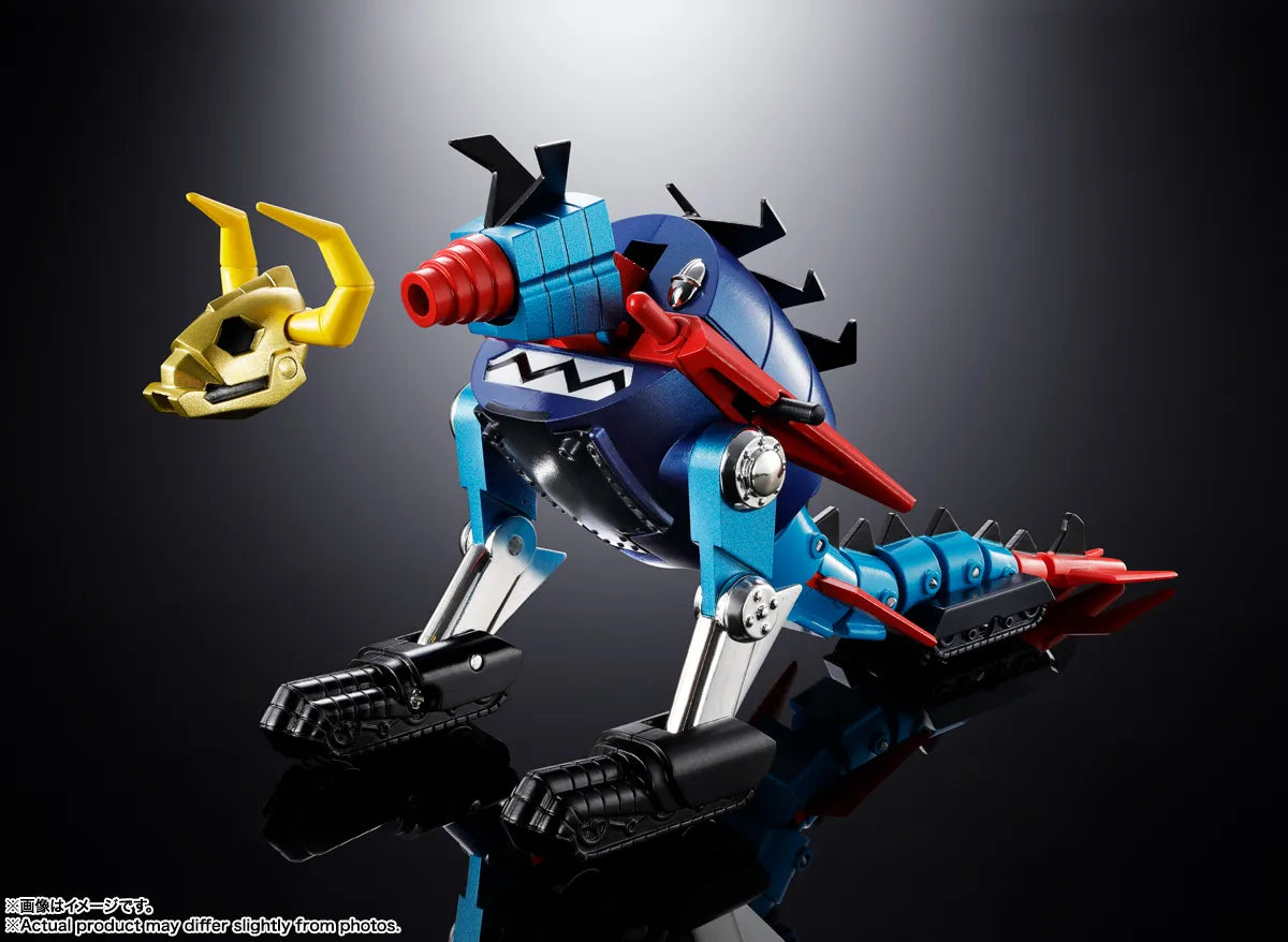 BANDAI GAIKING DAIKUMARYU & GAIKING CHOGOKIN ACTION FIGURE DAIKUMARYU: 20cm. GAIKING: 7cm