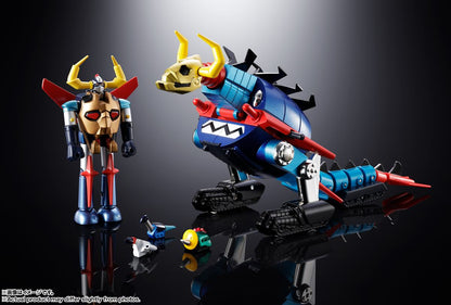 BANDAI GAIKING DAIKUMARYU & GAIKING CHOGOKIN ACTION FIGURE DAIKUMARYU: 20cm. GAIKING: 7cm