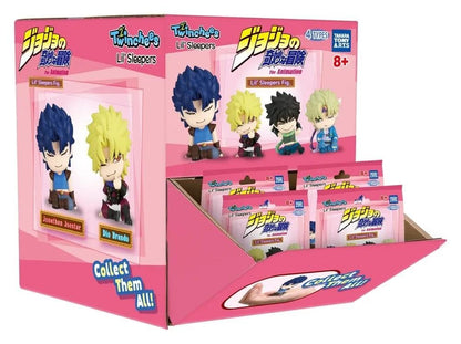 TOMY JOJO'S BIZARRE ADV.TWINCHEES LIL' SLEEPERS FIGURINE DISPLAY (24) MINI FIGURA 5 cm