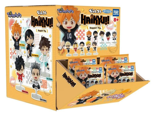 TOMY HAIKYU!! TWINCHEES HOPPIN' FIGURINES DISPLAY (24) MINI FIGURA 5 cm