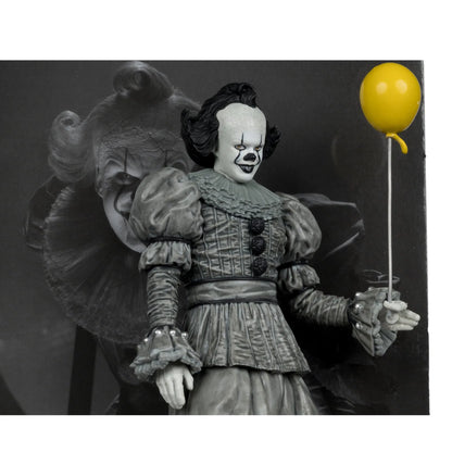 MCFARLANE TOYS 25 MOVIE MANIACS 6INCH POSED WELCOME DERRY WV2 PENNYWISE BLACK&WHITE STATUA 16 cm