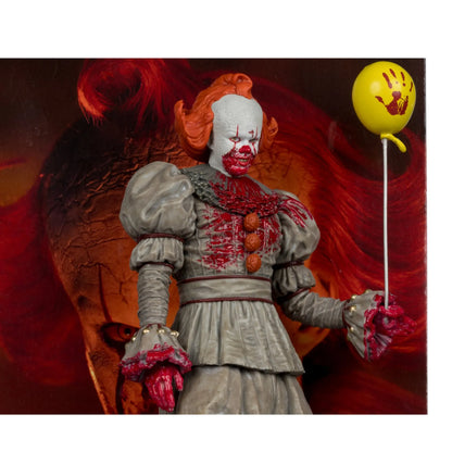 MCFARLANE TOYS 25 MOVIE MANIACS 6INCH POSED WELCOME DERRY WV2 PENNYWISE BLOODY STATUA 16 cm