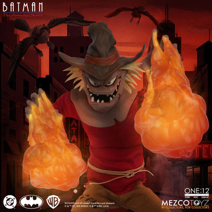 MEZCO TOYS ONE 12 COLLECTIVE BATMAN ANIMATED SERIES SCARECROW AF ACTION FIGURE 17 cm