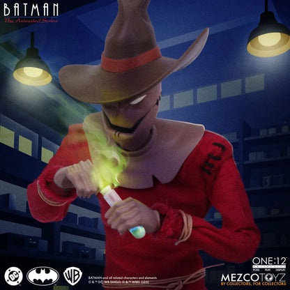 MEZCO TOYS ONE 12 COLLECTIVE BATMAN ANIMATED SERIES SCARECROW AF ACTION FIGURE 17 cm