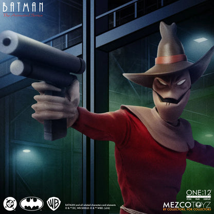MEZCO TOYS ONE 12 COLLECTIVE BATMAN ANIMATED SERIES SCARECROW AF ACTION FIGURE 17 cm