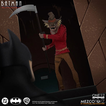 MEZCO TOYS ONE 12 COLLECTIVE BATMAN ANIMATED SERIES SCARECROW AF ACTION FIGURE 17 cm