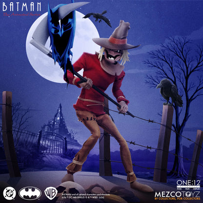 MEZCO TOYS ONE 12 COLLECTIVE BATMAN ANIMATED SERIES SCARECROW AF ACTION FIGURE 17 cm