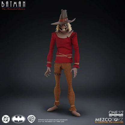 MEZCO TOYS ONE 12 COLLECTIVE BATMAN ANIMATED SERIES SCARECROW AF ACTION FIGURE 17 cm