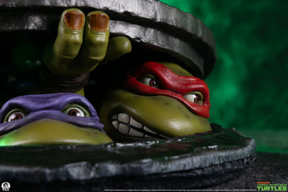 PCS RG TMNT UNDEROUND 1:4 SCALE TABLETOP EDITION STATUA 12H x 28W x 30D cm