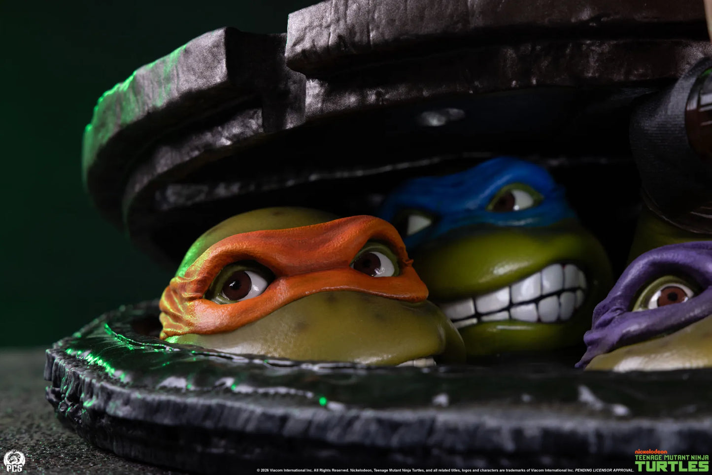 PCS RG TMNT UNDEROUND 1:4 SCALE TABLETOP EDITION STATUA 12H x 28W x 30D cm