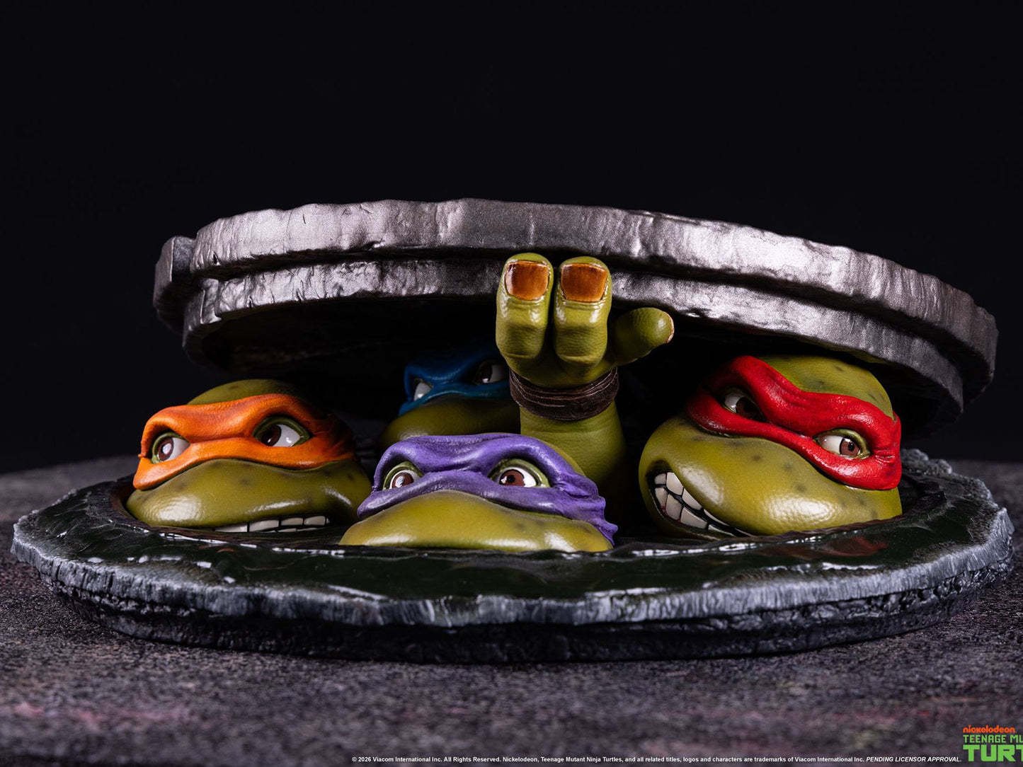 PCS RG TMNT UNDEROUND 1:4 SCALE TABLETOP EDITION STATUA 12H x 28W x 30D cm