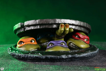 PCS RG TMNT UNDEROUND 1:4 SCALE TABLETOP EDITION STATUA 12H x 28W x 30D cm