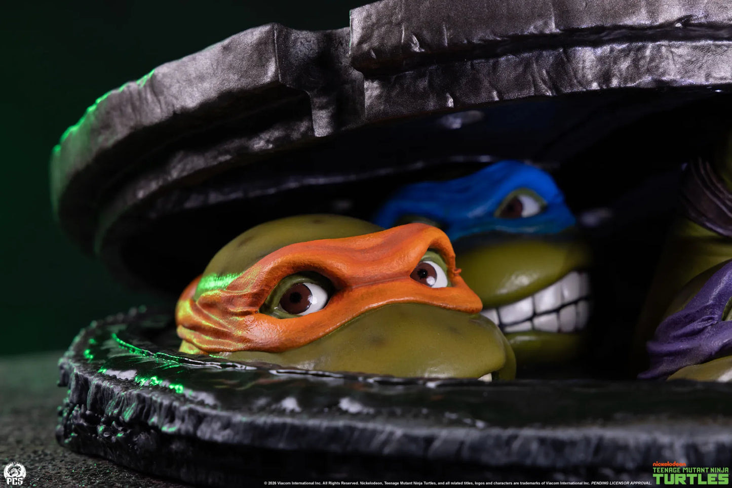 PCS RG TMNT UNDEROUND 1:4 SCALE TABLETOP EDITION STATUA 12H x 28W x 30D cm