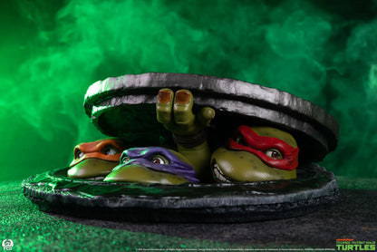 PCS RG TMNT UNDEROUND 1:4 SCALE TABLETOP EDITION STATUA 12H x 28W x 30D cm