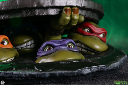 PCS RG TMNT UNDEROUND 1:4 SCALE TABLETOP EDITION STATUA 12H x 28W x 30D cm