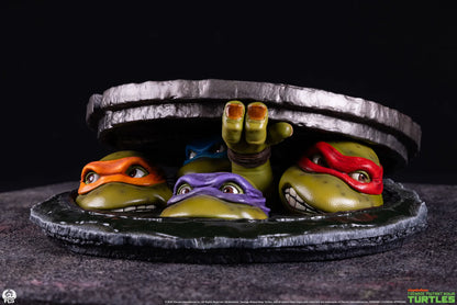 PCS RG TMNT UNDEROUND 1:4 SCALE TABLETOP EDITION STATUA 12H x 28W x 30D cm